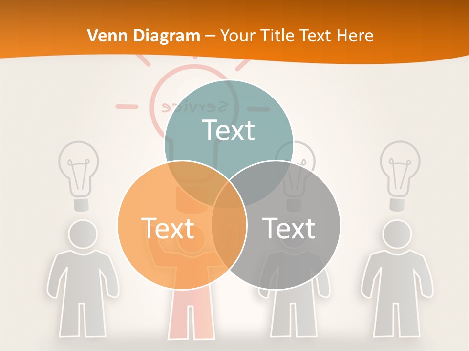 A Group Of People Standing In Front Of A Light Bulb PowerPoint Template