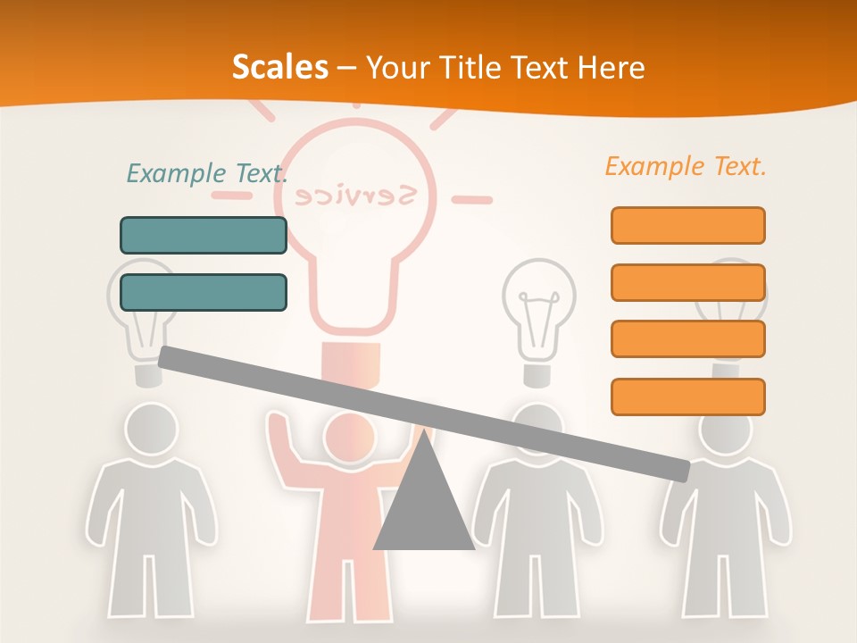 A Group Of People Standing In Front Of A Light Bulb PowerPoint Template
