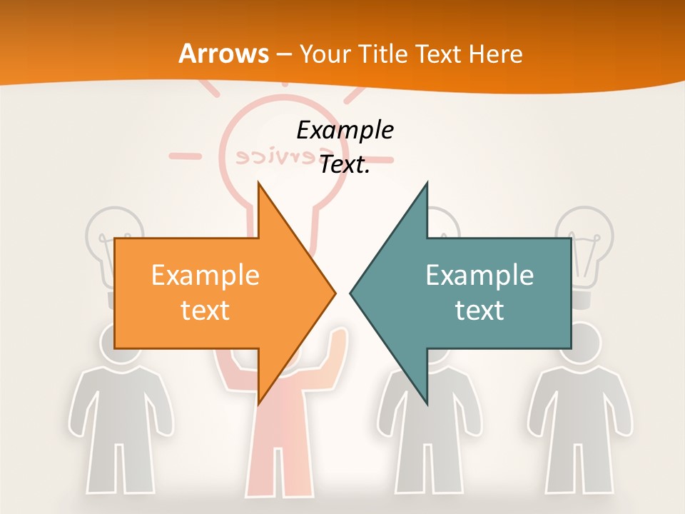 A Group Of People Standing In Front Of A Light Bulb PowerPoint Template