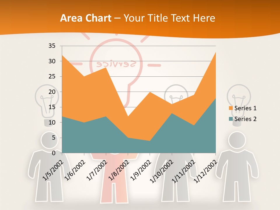 A Group Of People Standing In Front Of A Light Bulb PowerPoint Template
