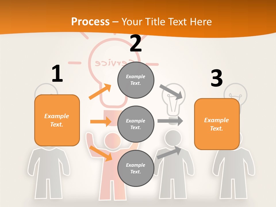 A Group Of People Standing In Front Of A Light Bulb PowerPoint Template