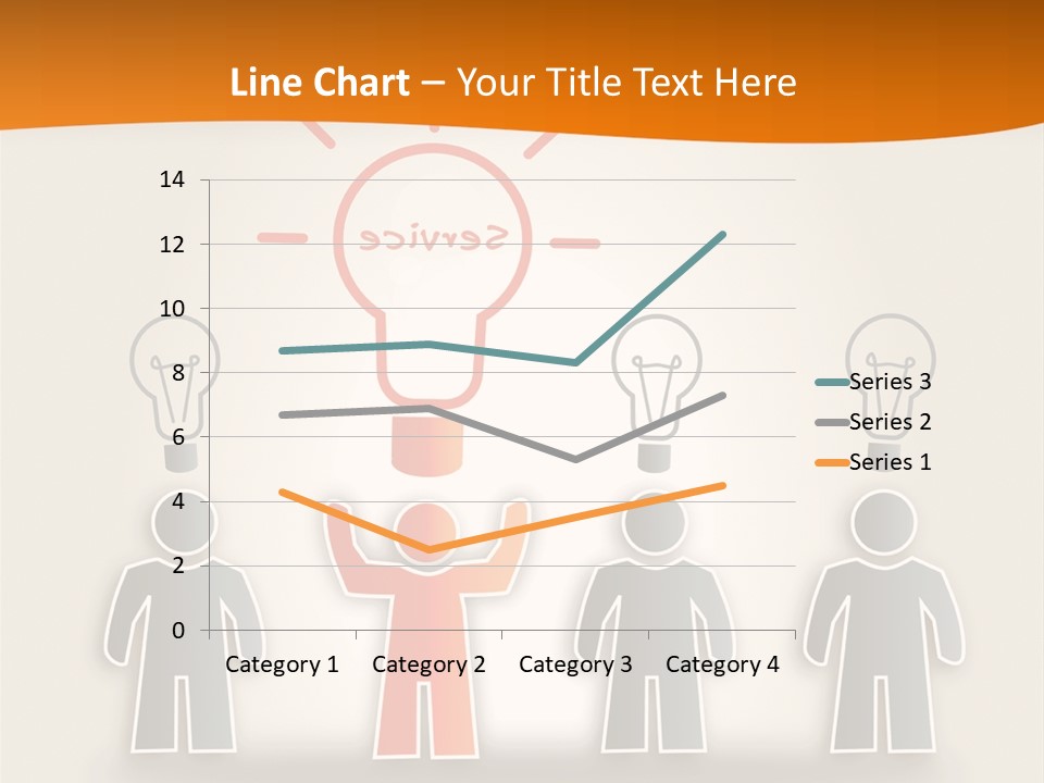 A Group Of People Standing In Front Of A Light Bulb PowerPoint Template