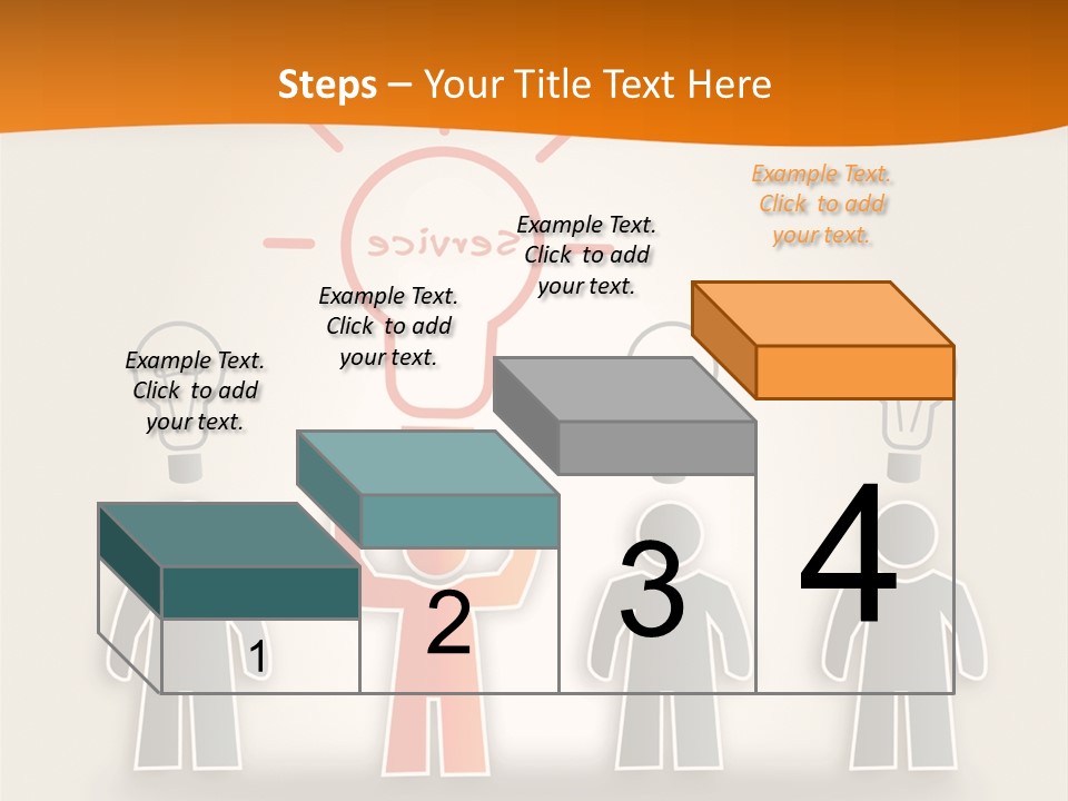 A Group Of People Standing In Front Of A Light Bulb PowerPoint Template