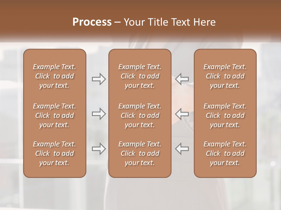 A Woman In A Business Suit Holding Out Her Hand PowerPoint Template