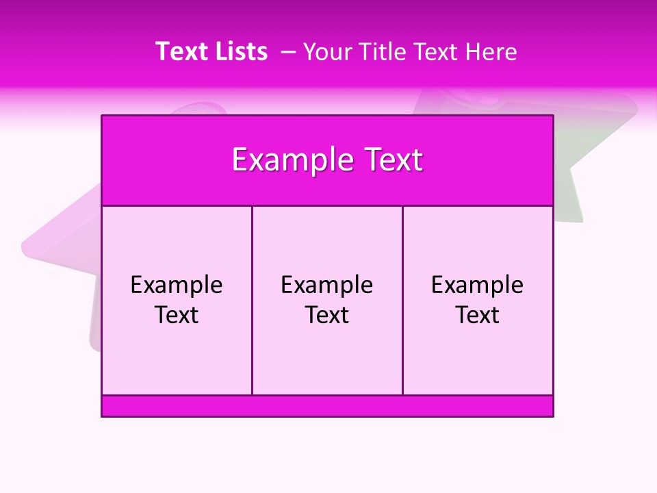 Two Green And Pink Arrows Pointing To Each Other PowerPoint Template