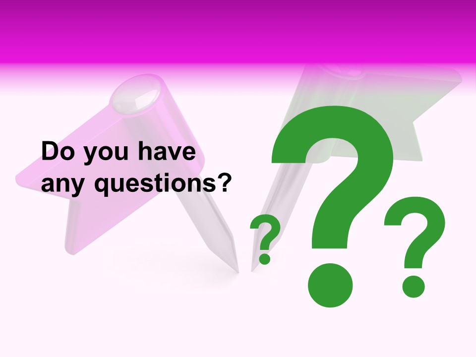 Two Green And Pink Arrows Pointing To Each Other PowerPoint Template