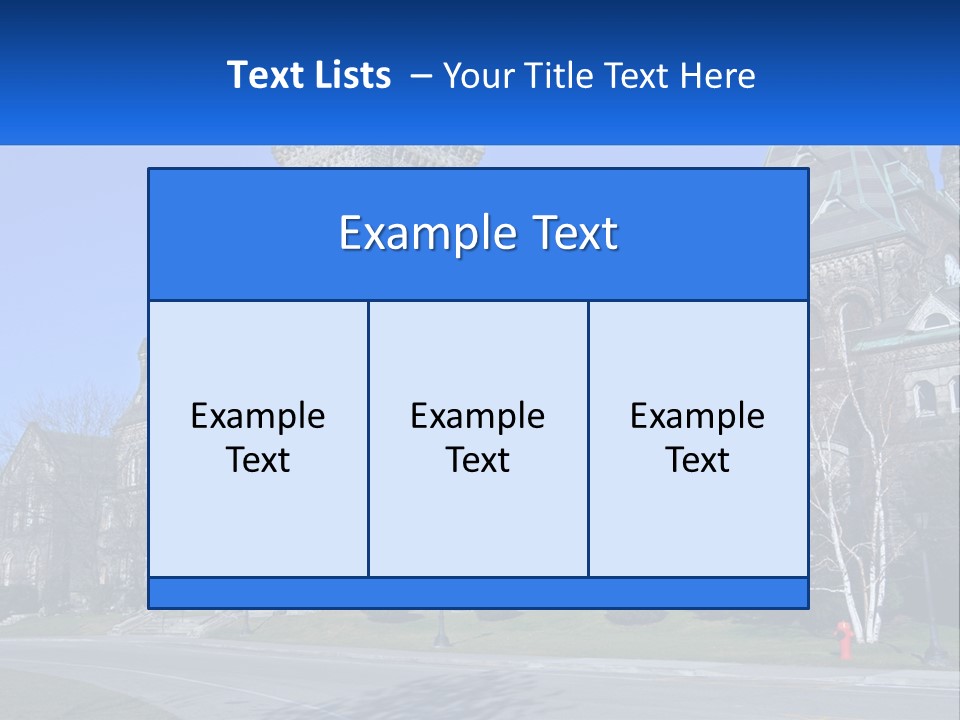 A Large Building With A Flag On Top Of It PowerPoint Template