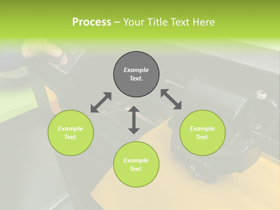 A Person Using A Large Machine To Print A Piece Of Paper PowerPoint Template
