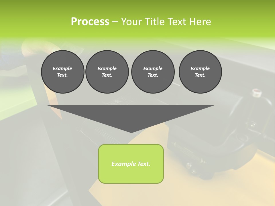 A Person Using A Large Machine To Print A Piece Of Paper PowerPoint Template