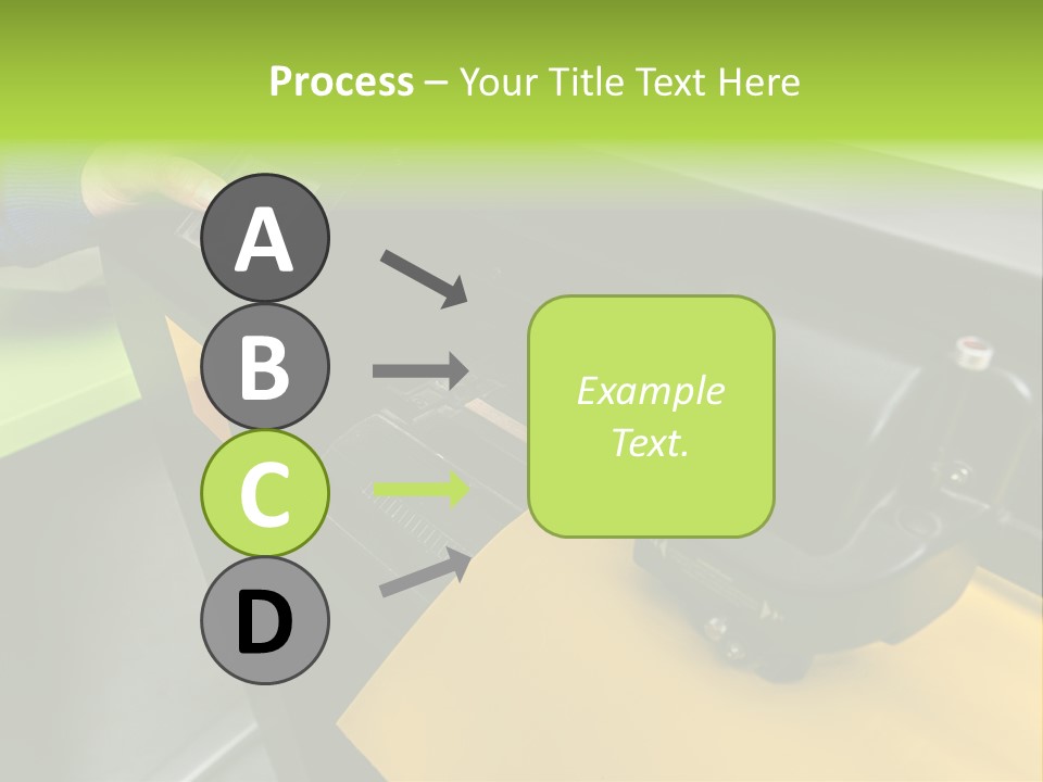 A Person Using A Large Machine To Print A Piece Of Paper PowerPoint Template