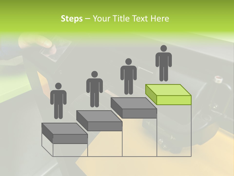 A Person Using A Large Machine To Print A Piece Of Paper PowerPoint Template