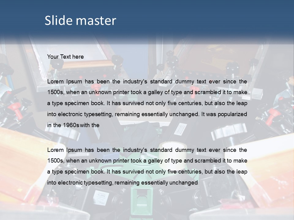 A Group Of Cameras Sitting On Top Of A Table PowerPoint Template