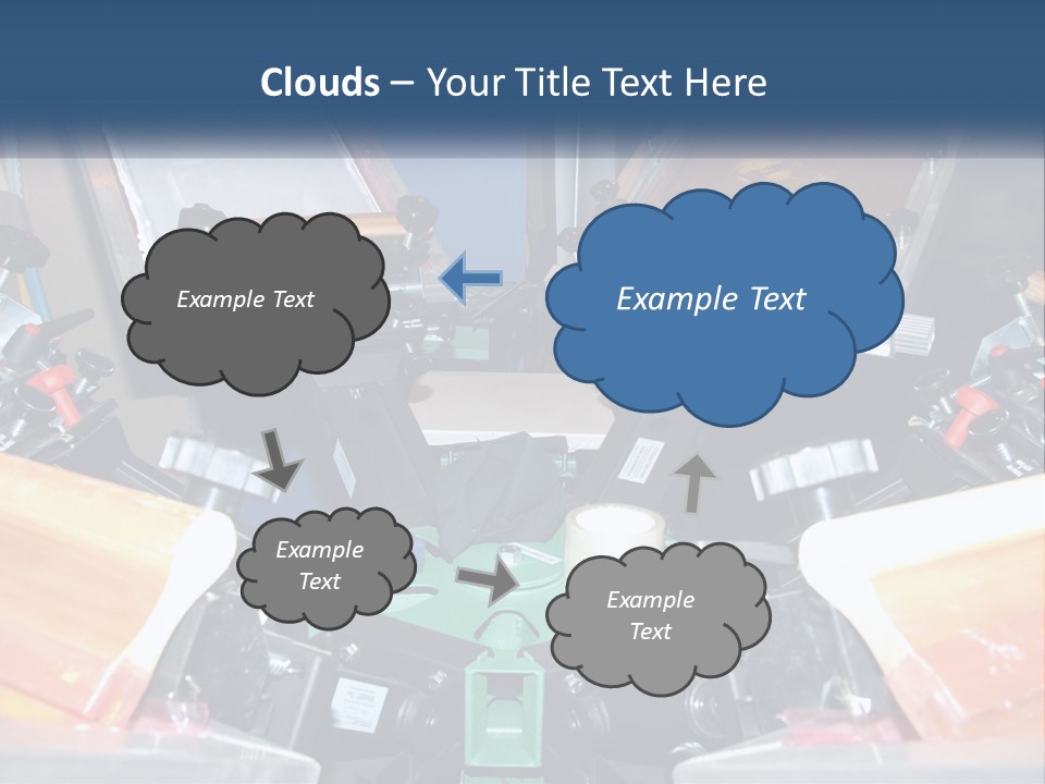 A Group Of Cameras Sitting On Top Of A Table PowerPoint Template