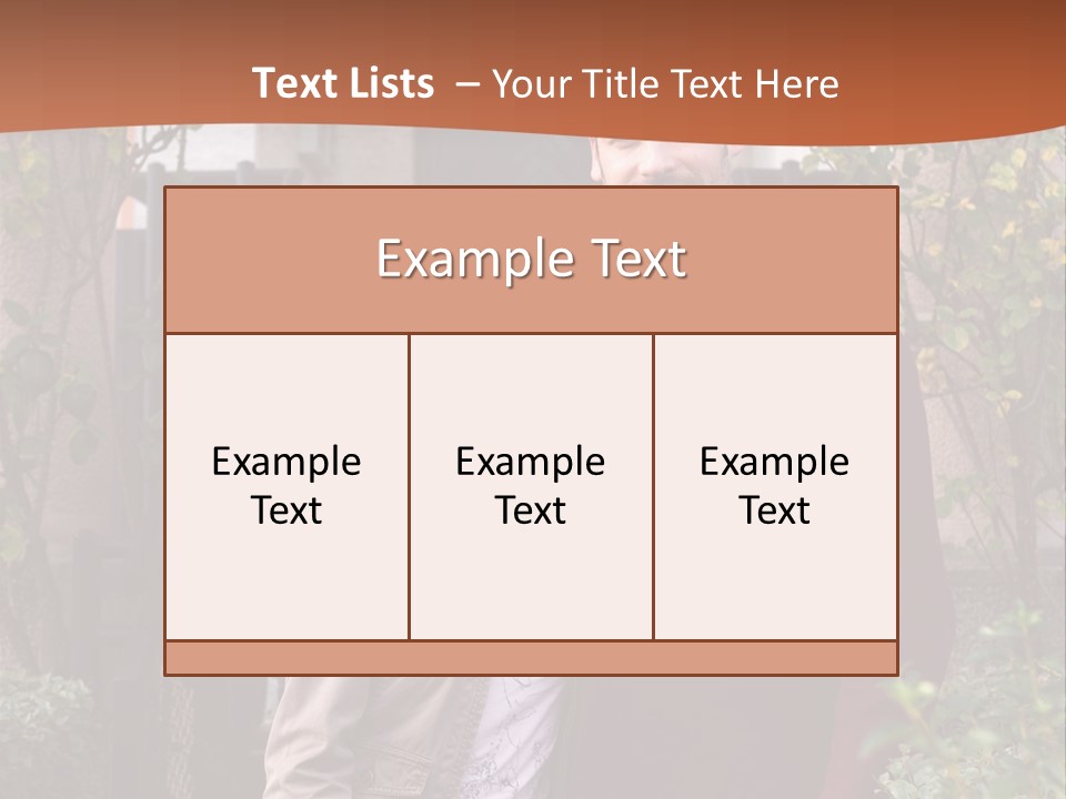 A Man And Woman Standing In Front Of A House PowerPoint Template