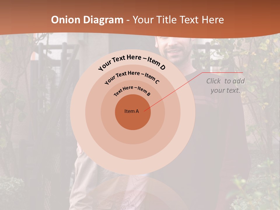 A Man And Woman Standing In Front Of A House PowerPoint Template