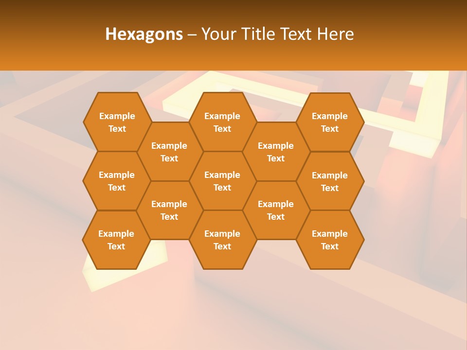 A Maze With An Arrow Going Through It PowerPoint Template