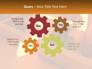 A Maze With An Arrow Going Through It PowerPoint Template