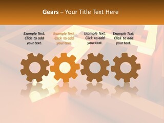 A Maze With An Arrow Going Through It PowerPoint Template