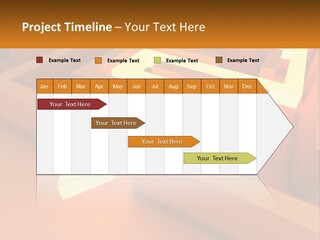 A Maze With An Arrow Going Through It PowerPoint Template