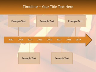 A Maze With An Arrow Going Through It PowerPoint Template