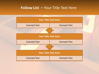 A Maze With An Arrow Going Through It PowerPoint Template