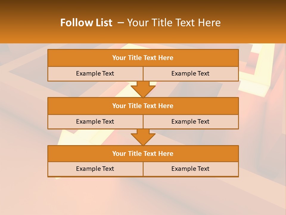 A Maze With An Arrow Going Through It PowerPoint Template