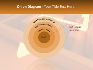 A Maze With An Arrow Going Through It PowerPoint Template