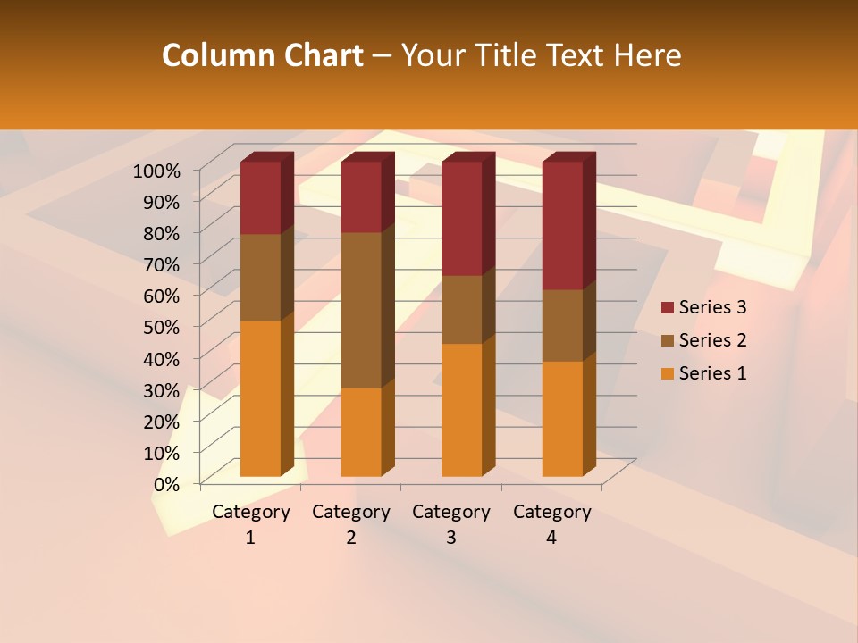 A Maze With An Arrow Going Through It PowerPoint Template