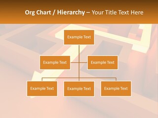 A Maze With An Arrow Going Through It PowerPoint Template