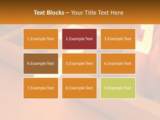 A Maze With An Arrow Going Through It PowerPoint Template