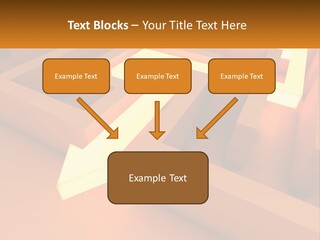 A Maze With An Arrow Going Through It PowerPoint Template