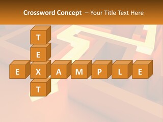 A Maze With An Arrow Going Through It PowerPoint Template