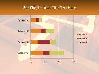 A Maze With An Arrow Going Through It PowerPoint Template