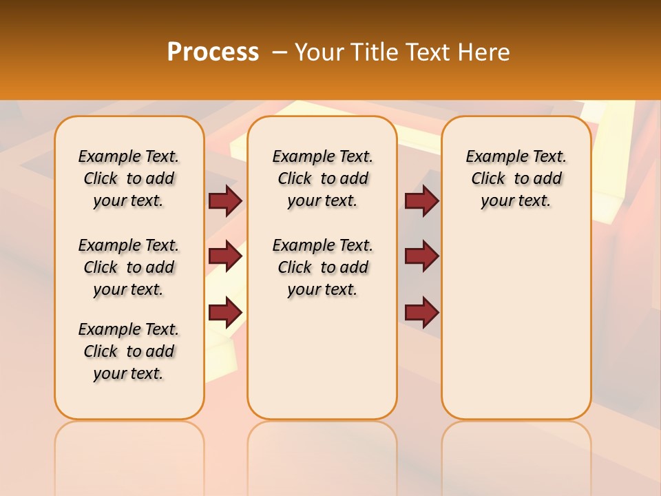 A Maze With An Arrow Going Through It PowerPoint Template