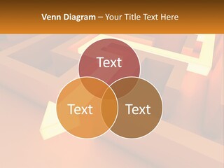 A Maze With An Arrow Going Through It PowerPoint Template