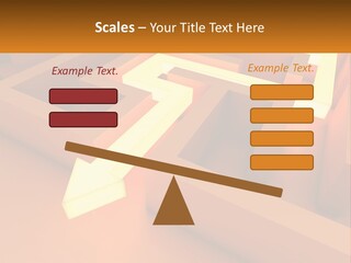 A Maze With An Arrow Going Through It PowerPoint Template