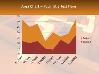 A Maze With An Arrow Going Through It PowerPoint Template