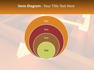 A Maze With An Arrow Going Through It PowerPoint Template