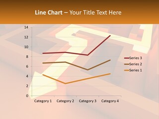 A Maze With An Arrow Going Through It PowerPoint Template