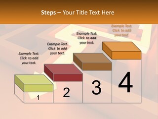 A Maze With An Arrow Going Through It PowerPoint Template