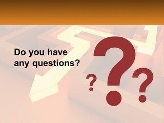 A Maze With An Arrow Going Through It PowerPoint Template