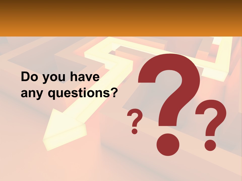 A Maze With An Arrow Going Through It PowerPoint Template