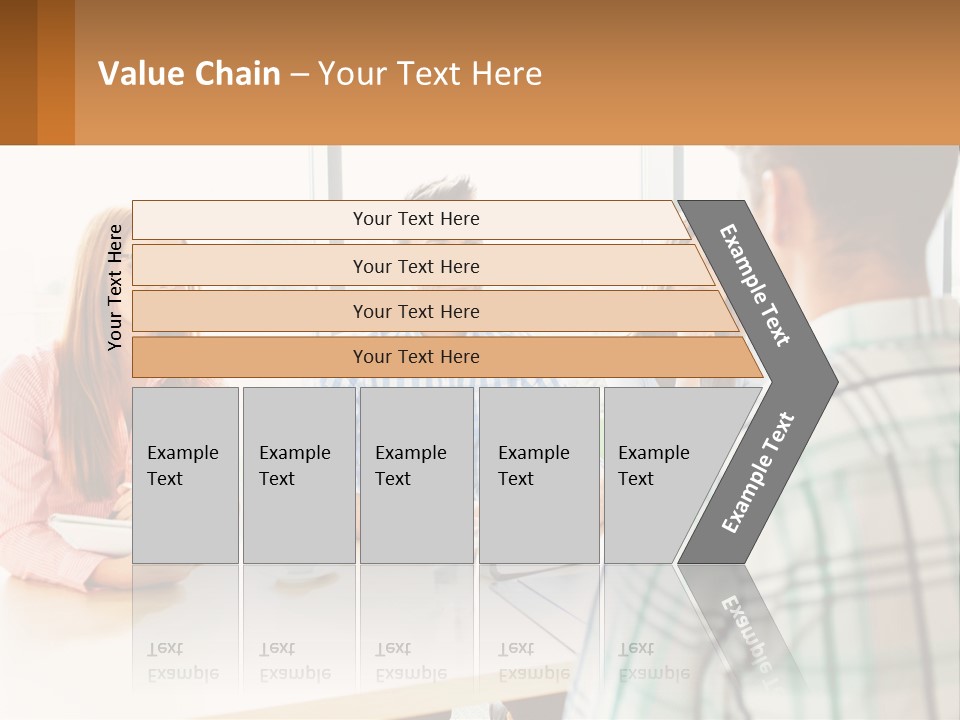 A Group Of People Sitting Around A Table PowerPoint Template