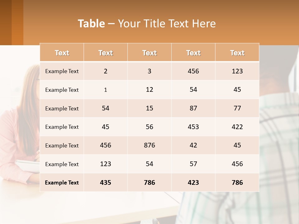 A Group Of People Sitting Around A Table PowerPoint Template