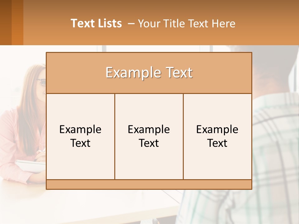 A Group Of People Sitting Around A Table PowerPoint Template