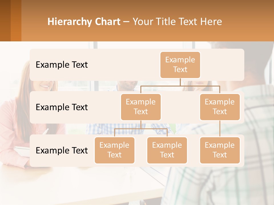 A Group Of People Sitting Around A Table PowerPoint Template