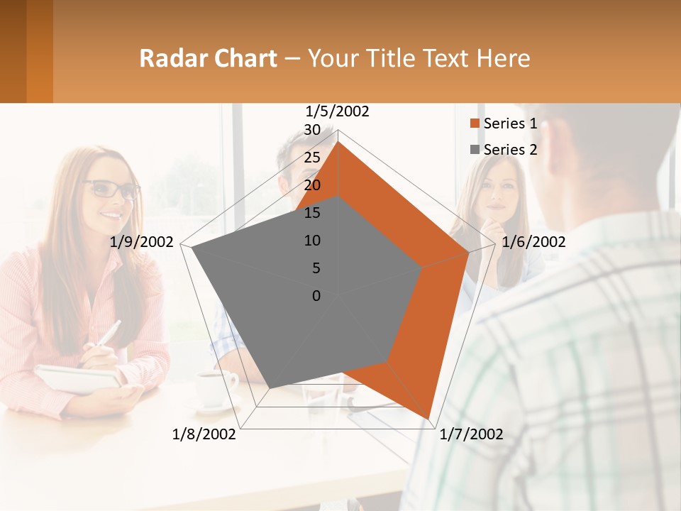 A Group Of People Sitting Around A Table PowerPoint Template