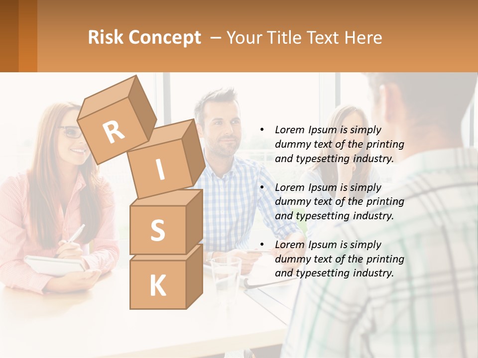 A Group Of People Sitting Around A Table PowerPoint Template