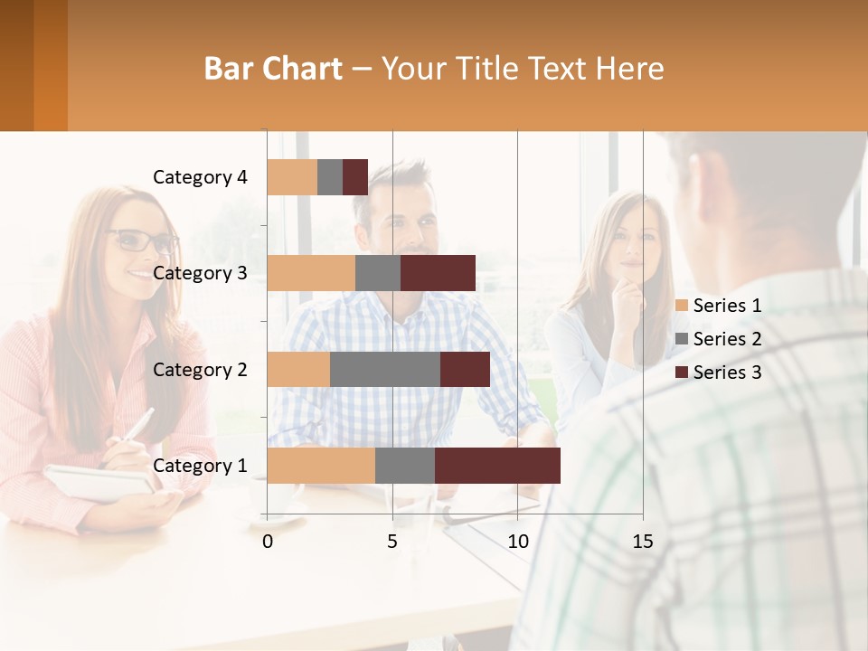 A Group Of People Sitting Around A Table PowerPoint Template