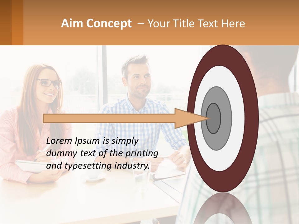 A Group Of People Sitting Around A Table PowerPoint Template